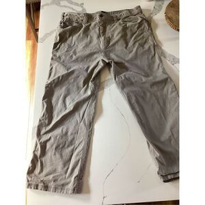 prAna Mens Breathe Utility Carpenter Pants Sz 42x30 Khaki Hiking Work